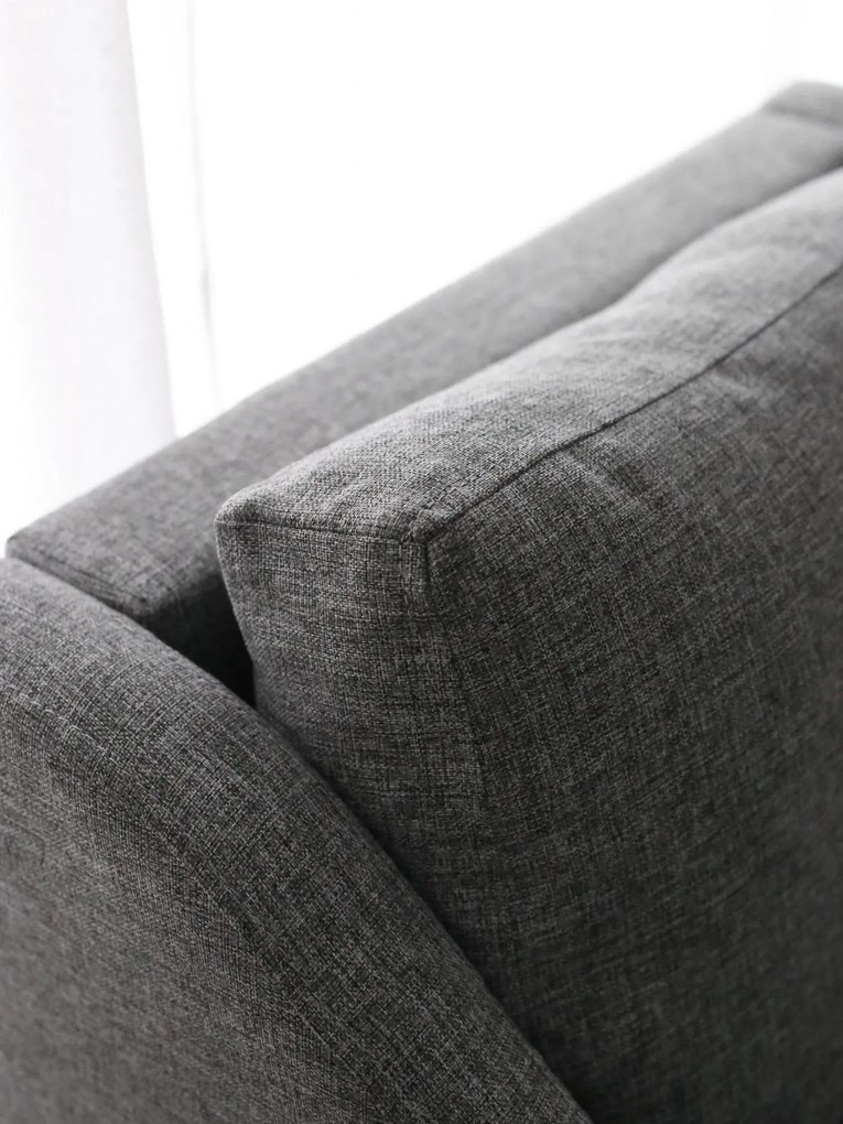 Sofá de Três Lugares Nordi – Cinza – 196x82x93 cm