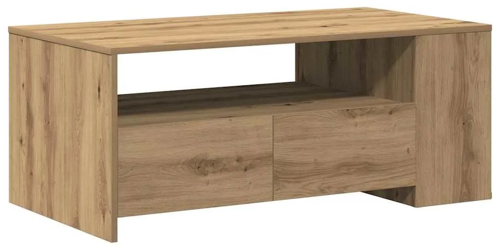 Mesa de Centro vidaXL - Carvalho Artisan - 102x55x43,5 cm - Feita de M