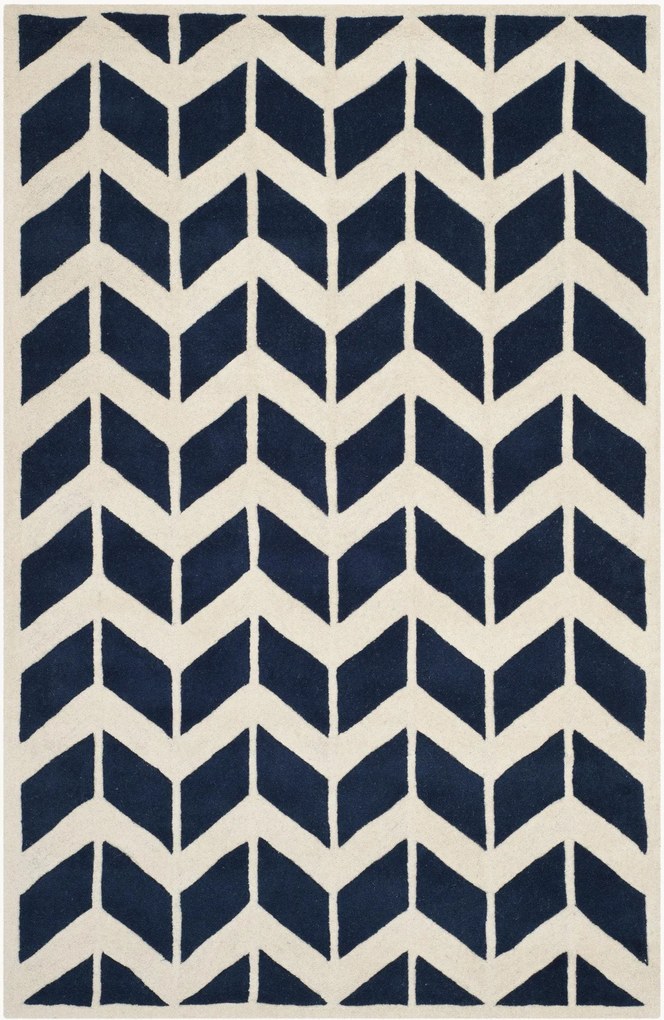 Tapete de lã artesanal de pelo comprido Brenna