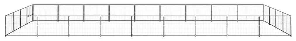 Canil para cães 36 m² aço preto