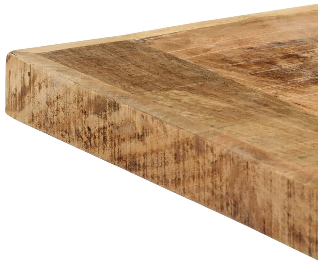 Mesa de jantar 140x70x75 cm madeira de mangueira maciça áspera
