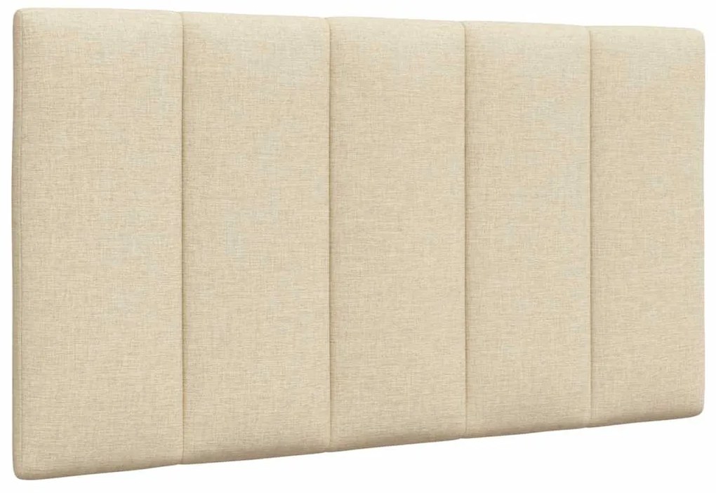 vidaXL Almofadão de cabeceira Hanko 90 cm tecido creme