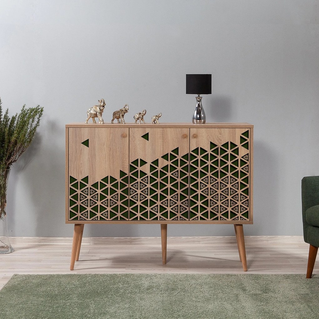 Console Mega – Carvalho Sonoma – 120 cm x 90 cm x 36 cm