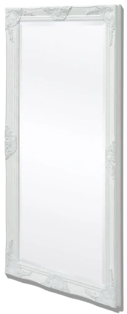 243683 vidaXL Espelho parede, estilo barroco, 120x60 cm, branco