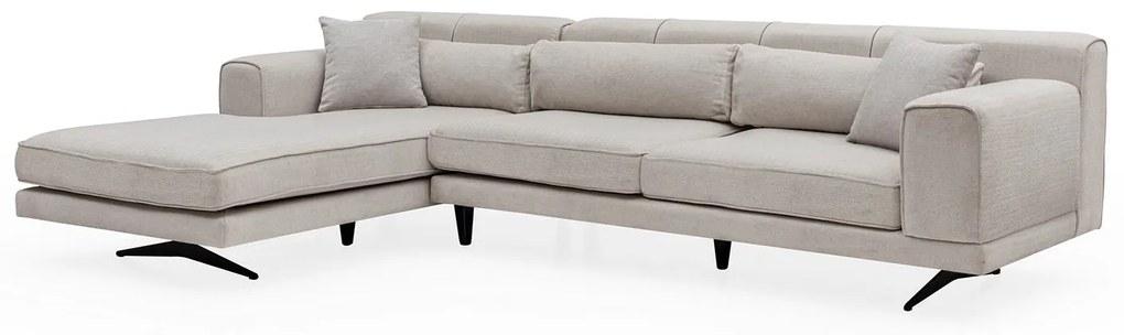 Sofá de Canto Jivago – Bege – 198 x 308 cm