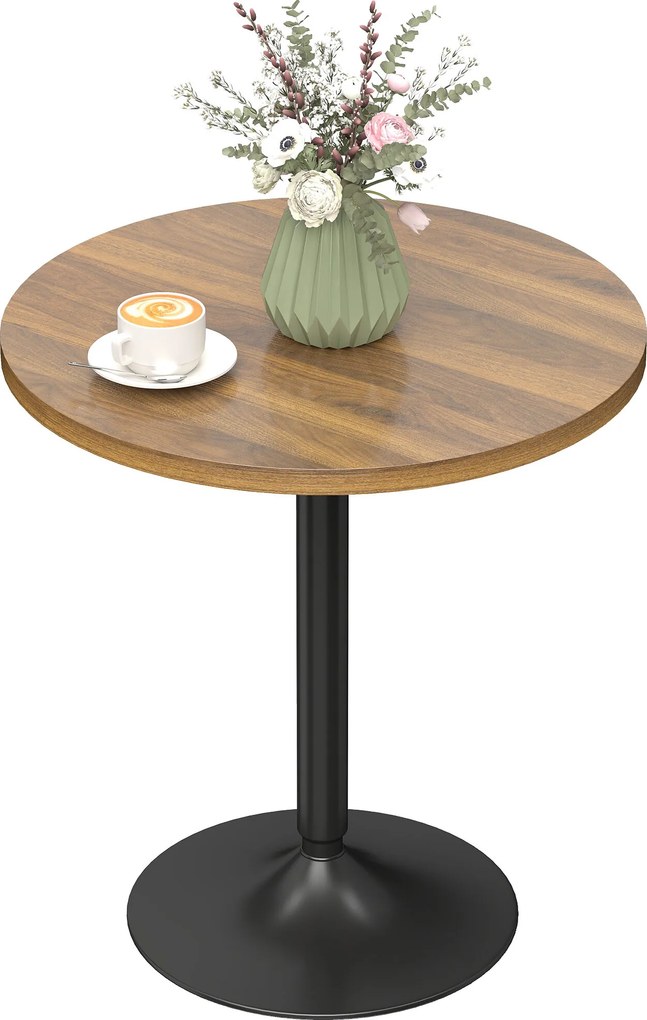 Mesa de bar redonda de 60 cm (BANCOS NÃO INCLUIDOS), mesa alta de cozinha para refeições em pé com patins antiderrapantes, para cozinha, sala de estar