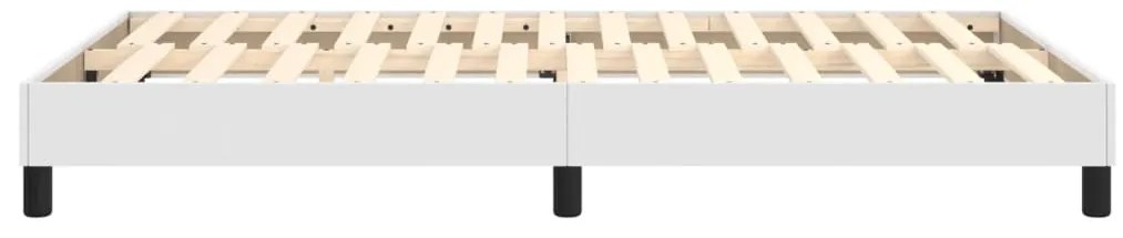 Estrutura de cama 120x200 cm couro artificial branco
