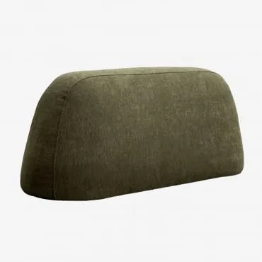 Respaldo De 80 Cm Para Sofá Modular Estofado Giorgia Tecido Verde Exército - Sklum