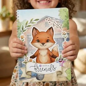 Amigos: livro interativo com velcro – A raposa na oficina