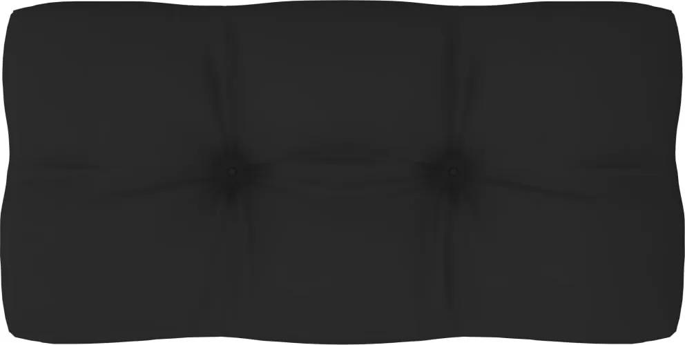 Almofadão para sofá de paletes 80x40x12 cm preto
