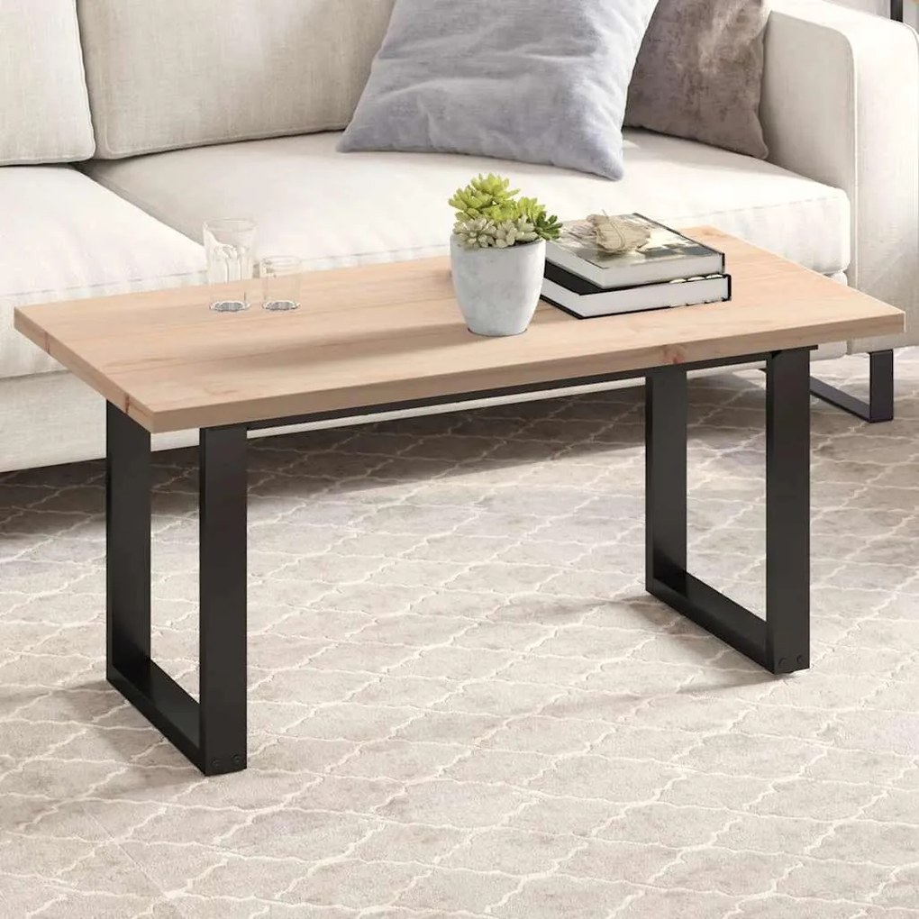 vidaXL Tampo de mesa retangular 100x50x2,5 cm madeira de pinho maciça