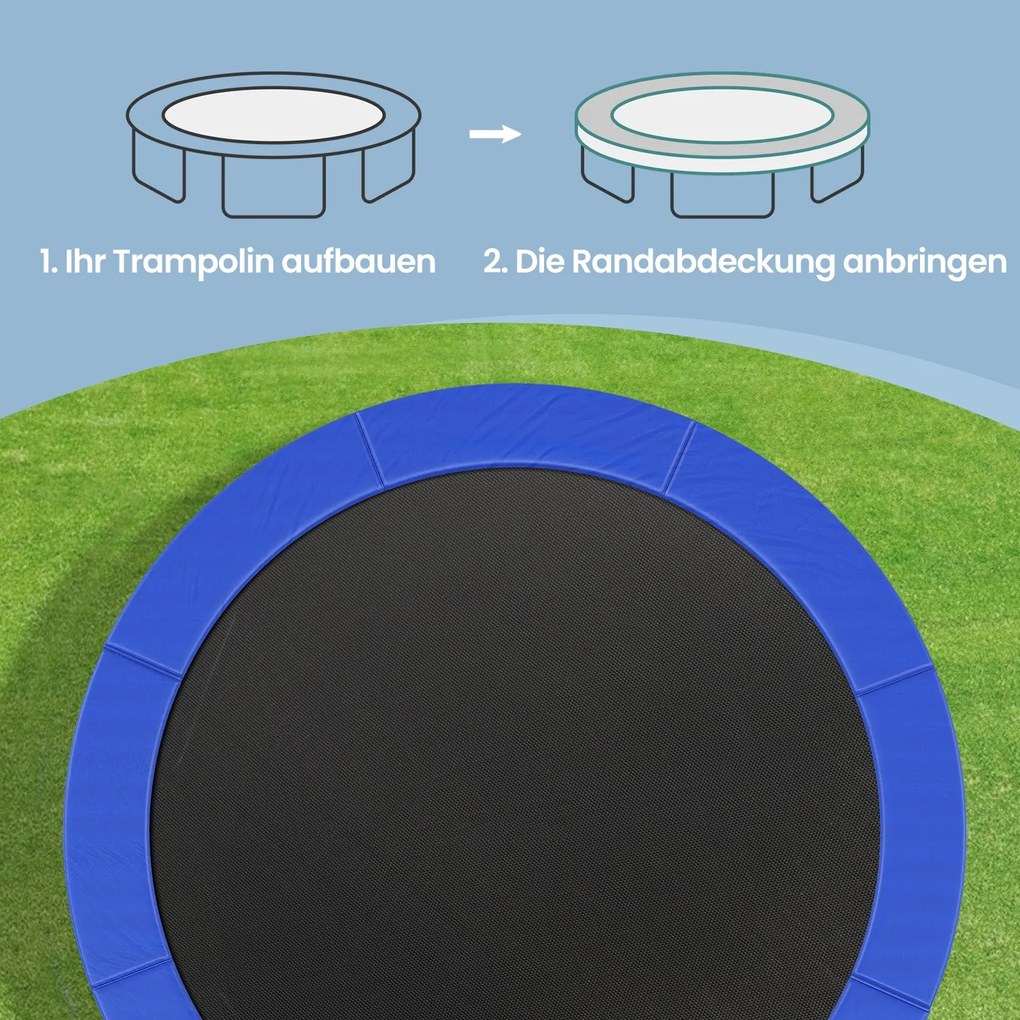 Cobertura para trampolim resistente aos raios UV de 305 cm azul