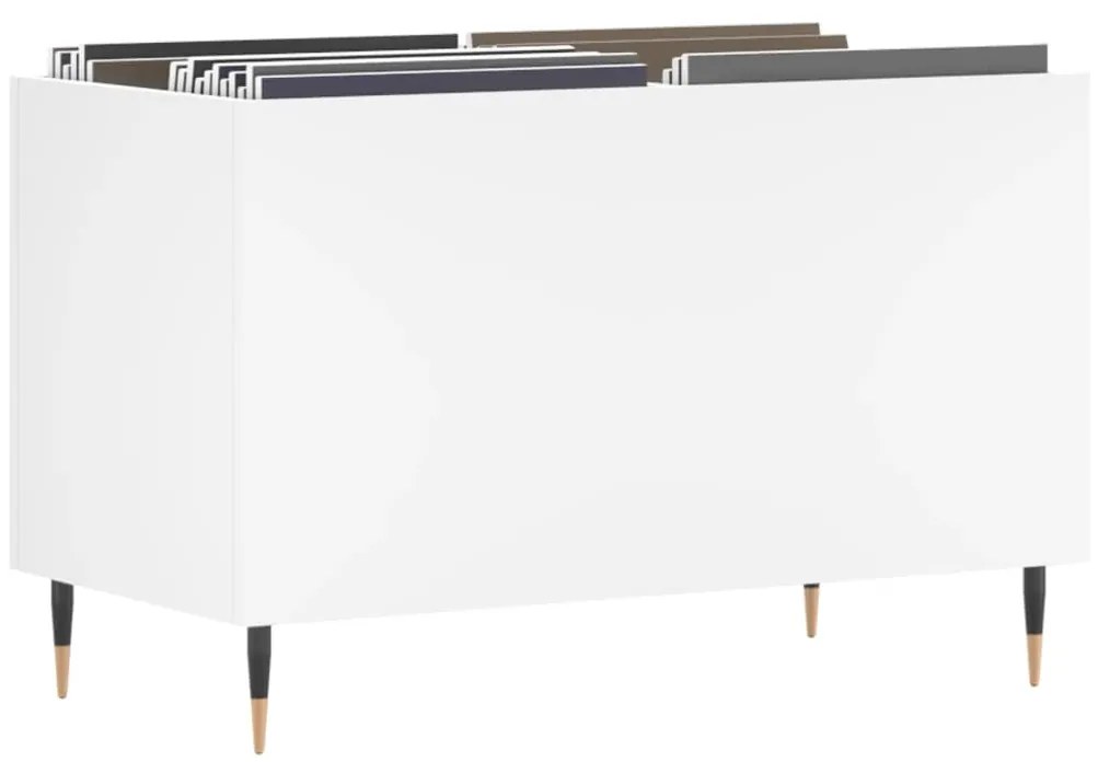Armário para discos 74,5x38x48 cm derivados de madeira branco
