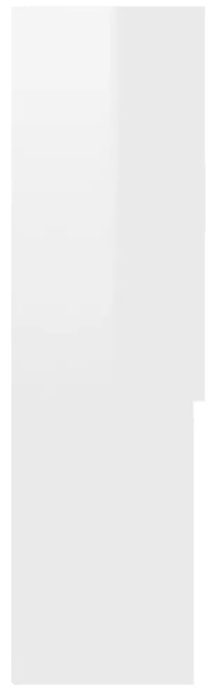 Armário máquina de lavar 70,5x25,5x90 cm branco brilhante