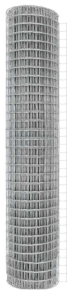 Cerca Euro com 7 postes flangados 1,5 x 10m em aço galvanizado