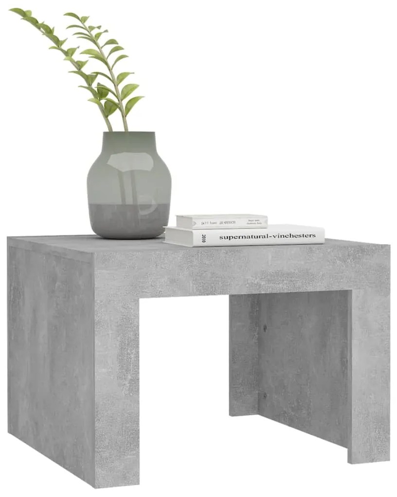 Mesa de centro 50x50x35 cm derivados de madeira cinzento sonoma