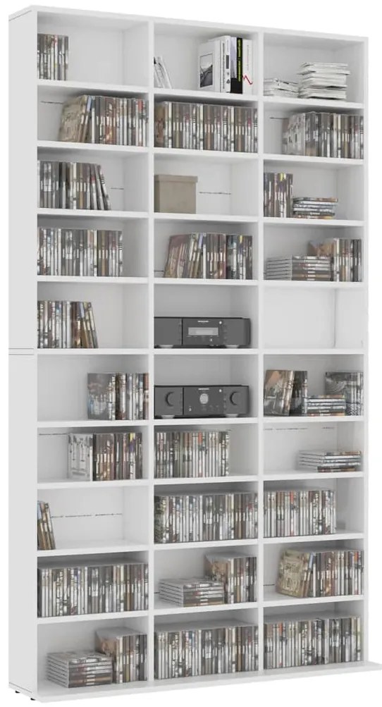 Armário para CD 102x16x177,5 cm derivados de madeira branco