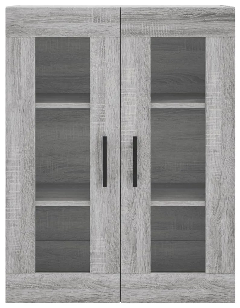 Armário de parede 69,5x34x90 cm cinzento sonoma