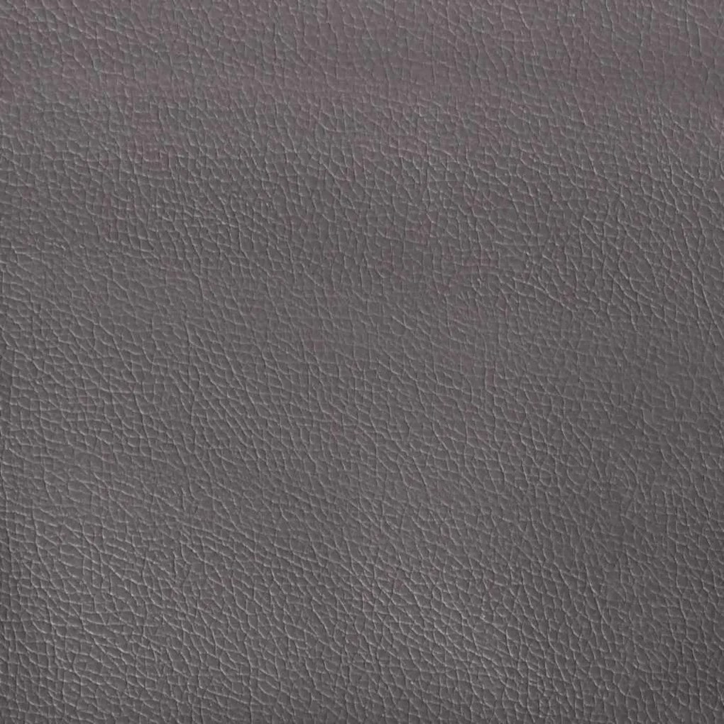 Poltrona 55 cm couro artificial cinzento