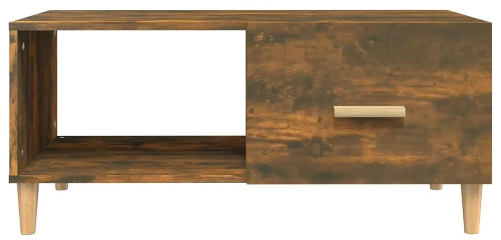 Mesa centro 89,5x50x40 cm madeira processada carvalho fumado
