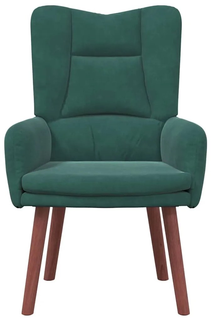 Poltrona Relaxante Veludo Verde Escuro