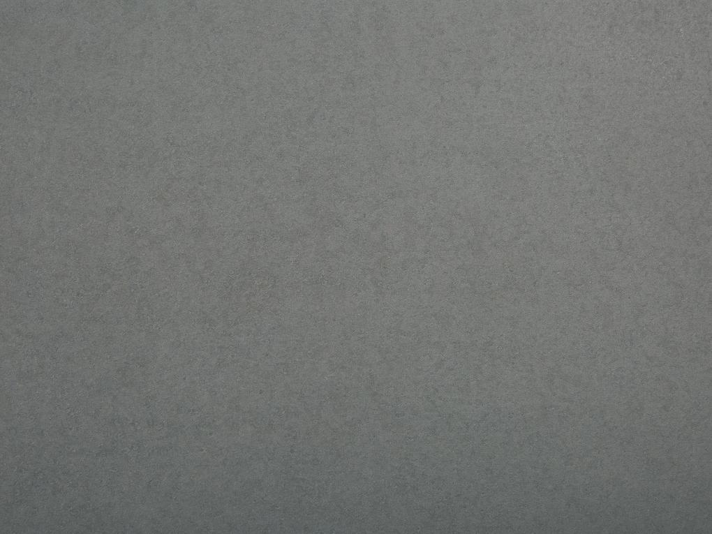 Mesa de jardim redonda em fibra de cimento ⌀ 90 cm cinzenta OLBIA Beliani