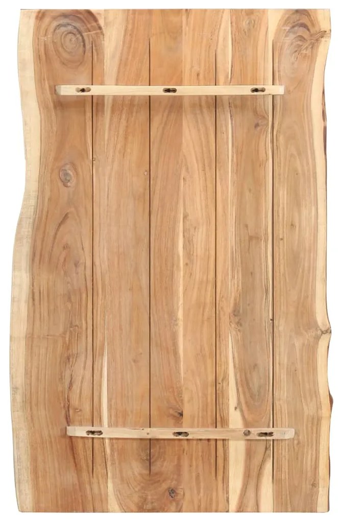 Tampo de mesa 100x(50-60)x3,8 cm madeira de acácia maciça