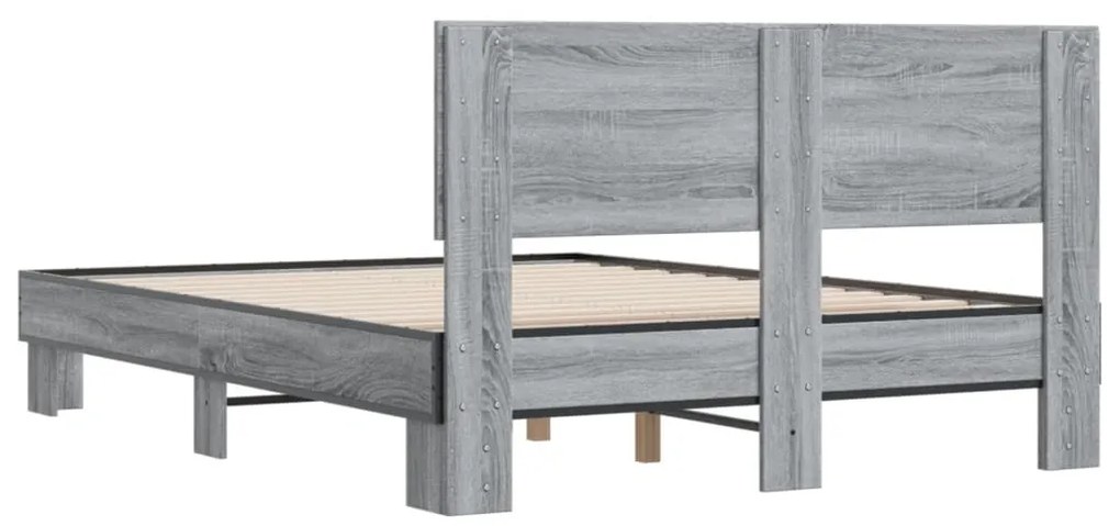 Estrutura cama 140x190 cm derivados de madeira/metal