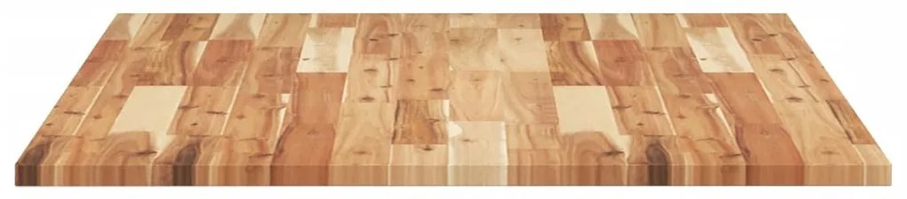 Tampo de mesa retangular 100x80x2 cm madeira de acácia maciça