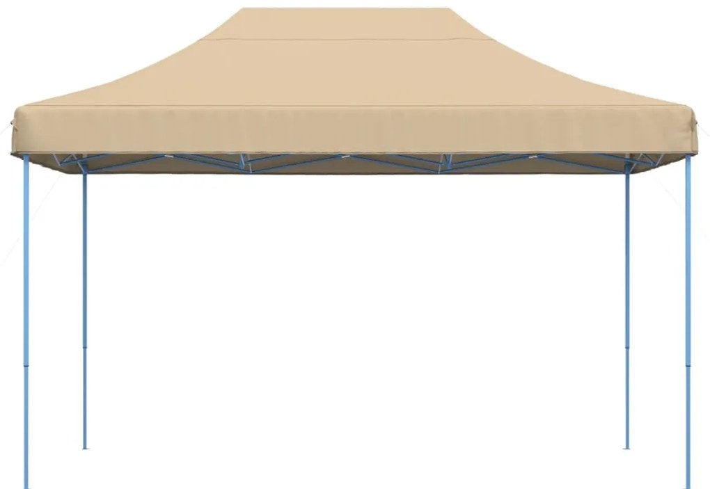 Tenda para festas pop-up dobrável 410x279x315 cm bege