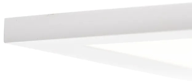 Candeeiro de teto branco com LED e dimmer com controlo remoto - Liv Moderno