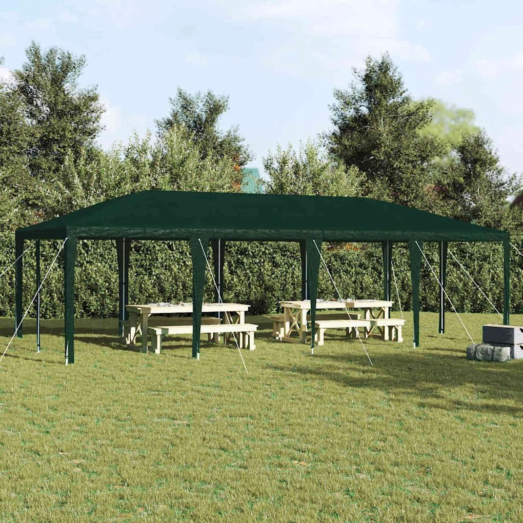 vidaXL Tenda de Festa Verde 800 x 400 x 266 cm Polietileno e Aço