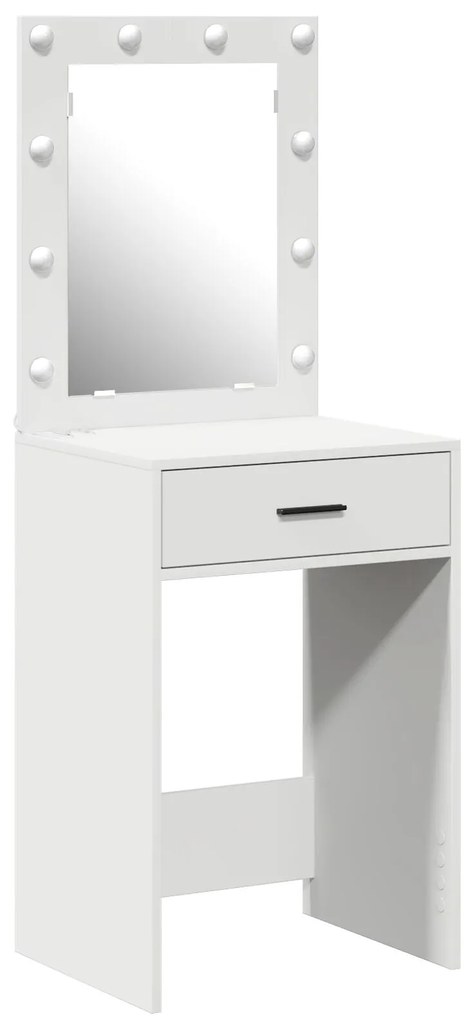 Mesa de Toucador com Luzes LED Branca 50x41x135 cm