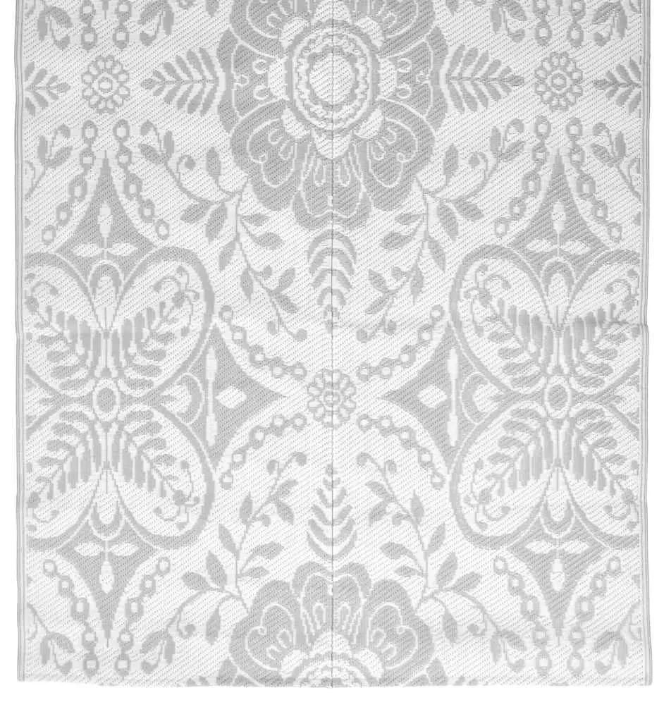 Tapete de exterior 160x230 cm ARAKIL PP cinzento-claro