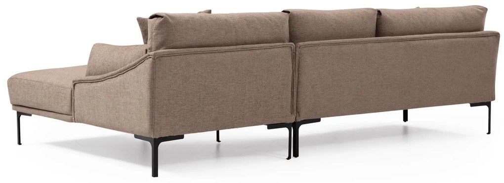 Sofá de Canto Leo Corner – Mocha – 255 x 150 cm