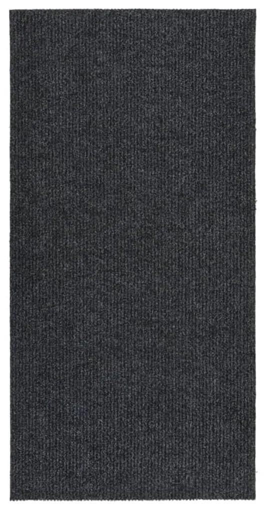 vidaXL Tapete/passadeira de entrada 100x200 cm antracite