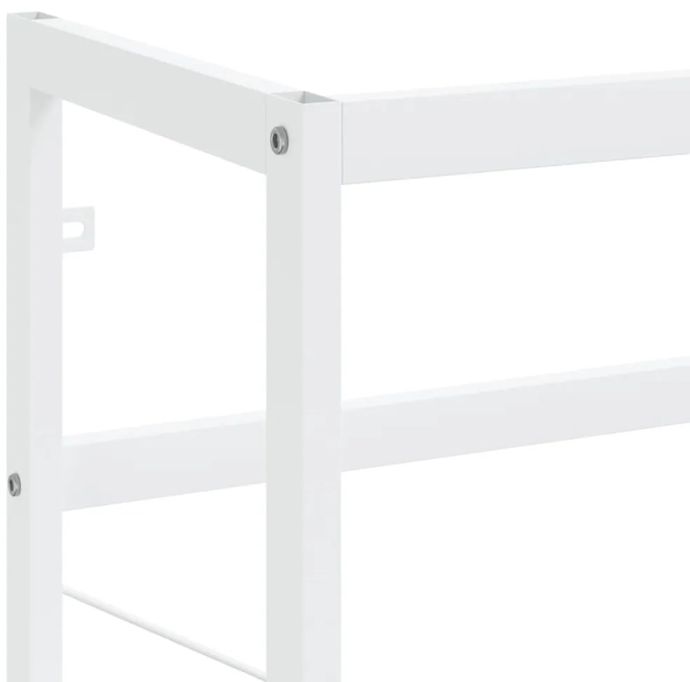 Estrutura p/ lavatório casa de banho ferro 79x38x83 cm branco