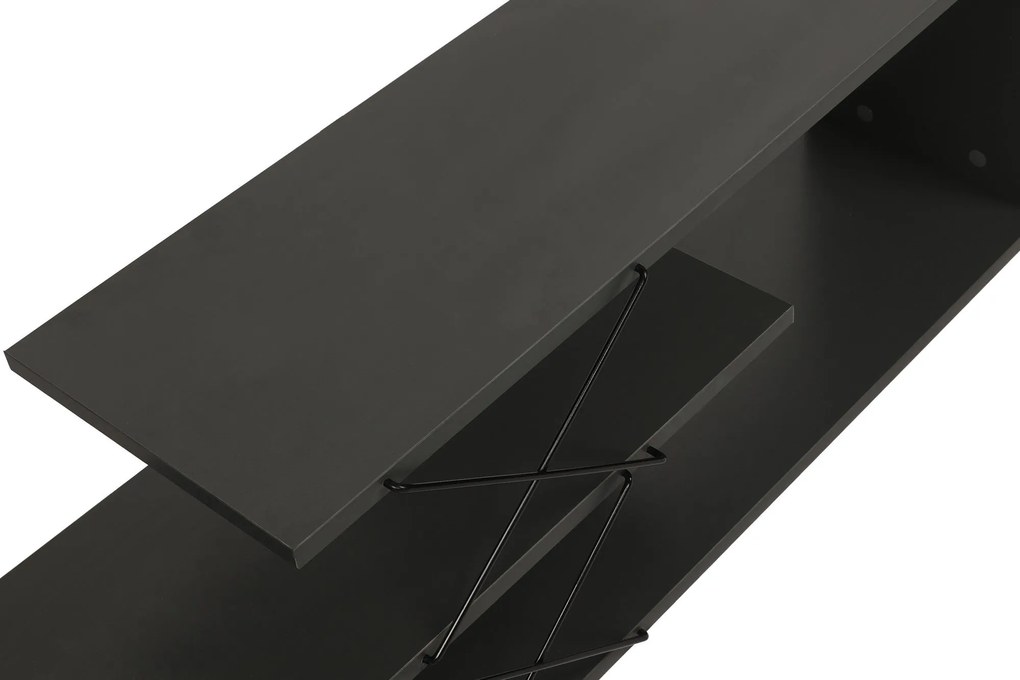 TV Stand Zigzag – Antracite – 120x40x30 cm