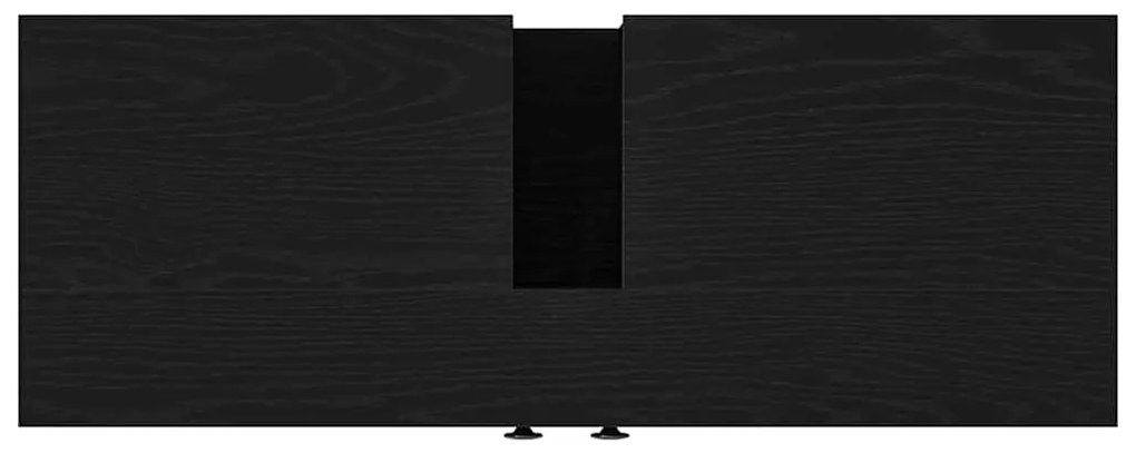 Armário de Pia de Banheiro vidaXL Carvalho Preto 80x30x60 cm Madeira d