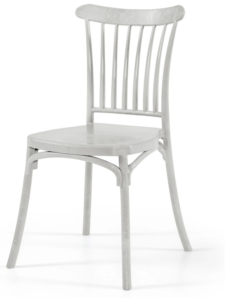 Cadeira HAVANA Cinza Pastel - polipropileno com fibra de vidro - conjunto com 4 unidades