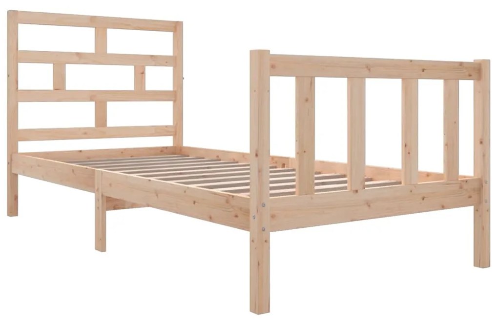 Estrutura de cama solteiro 90x190 cm pinho maciço