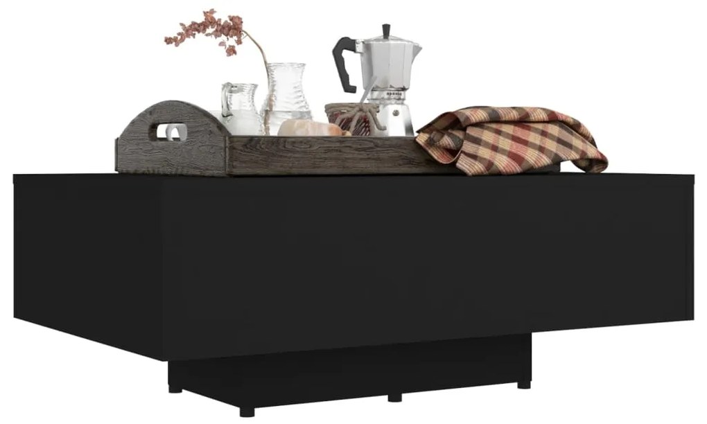 Mesa de centro 85x55x31 cm derivados de madeira preto