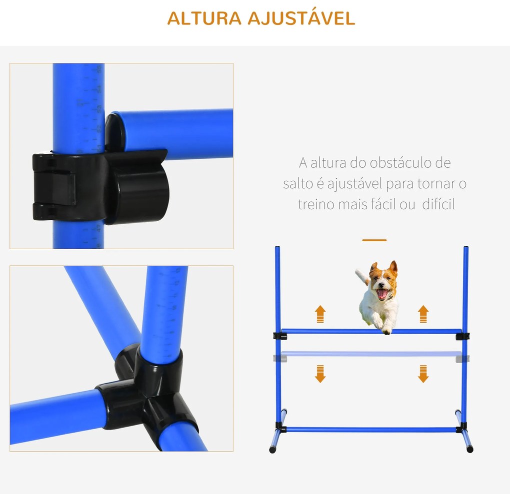 PawHut Conjunto de Treinamento de Agilidade para Cães Animais de Estim