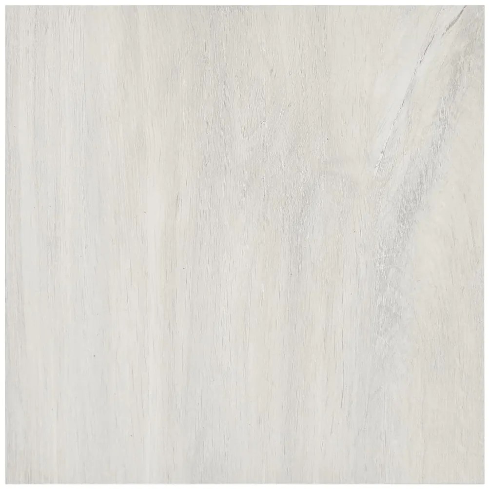 Tábuas de soalho autoadesivas 20 pcs 1,86 m² PVC cor creme