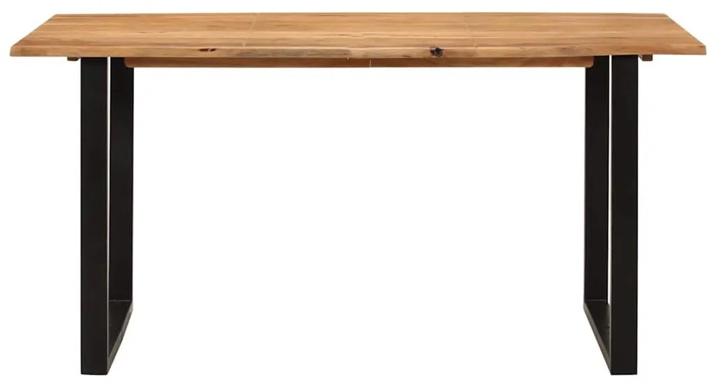 Mesa de jantar 154x80x76 cm madeira de acácia maciça