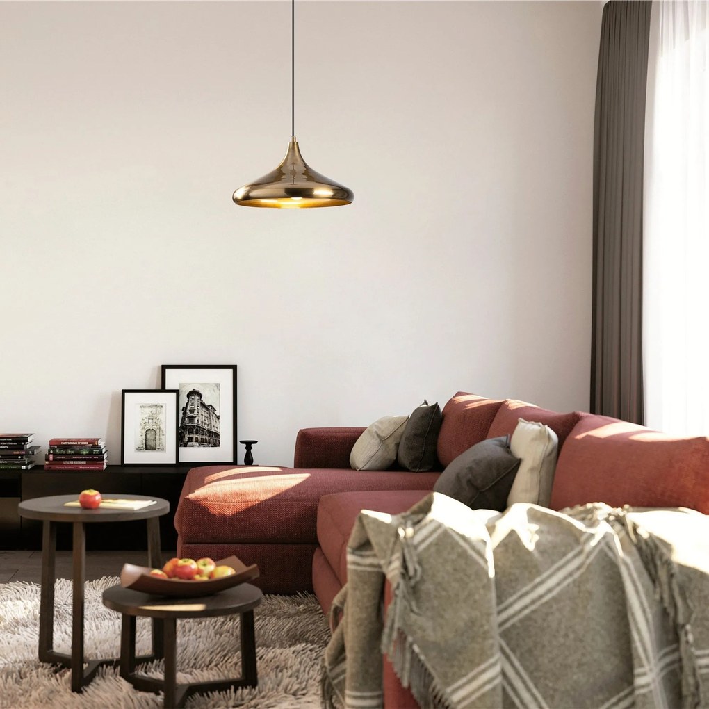 Chandelier Berceste – Dourado – 35 x 35 cm