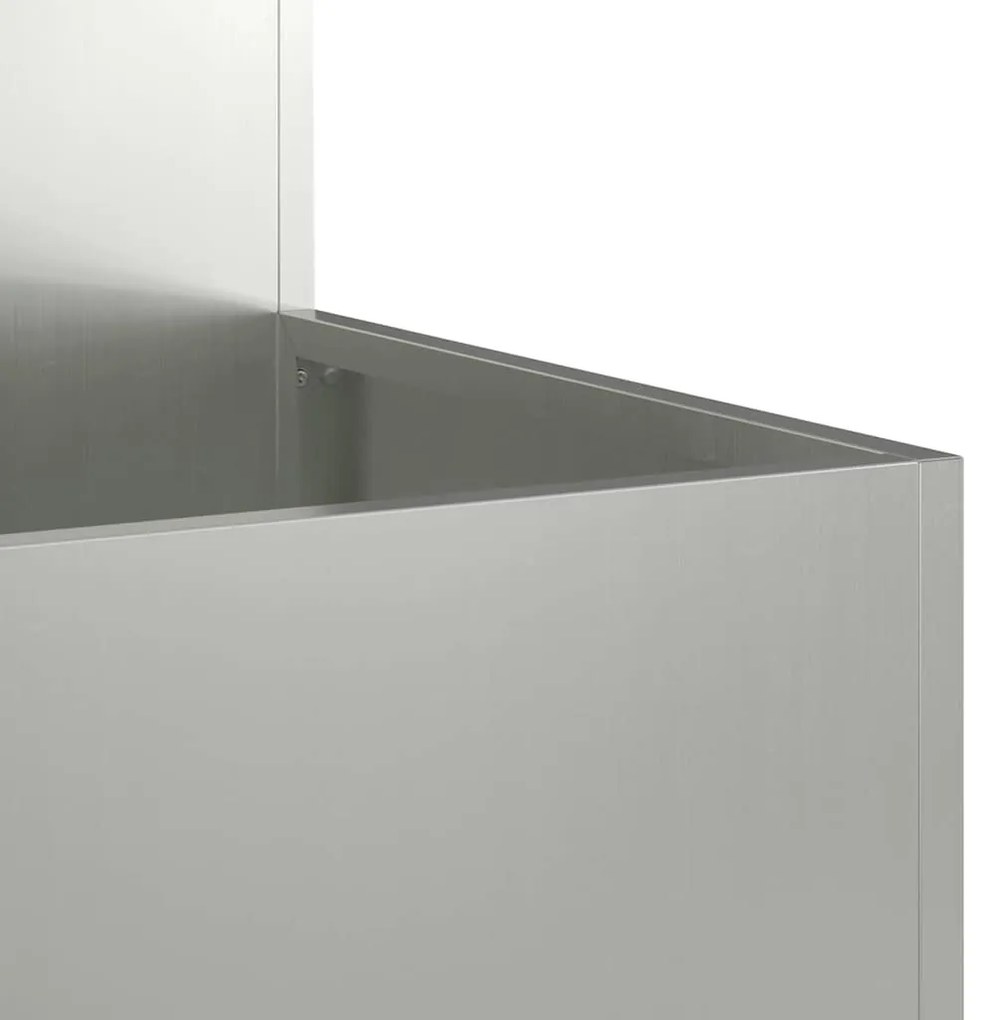 Jardineira vidaXL 100x100x48 cm em Aço Galvanizado