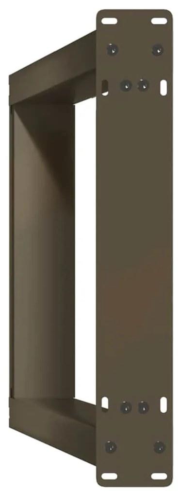 Pés de mesa de console em forma de U, 2 peças, aço natural, 28 x (72-7