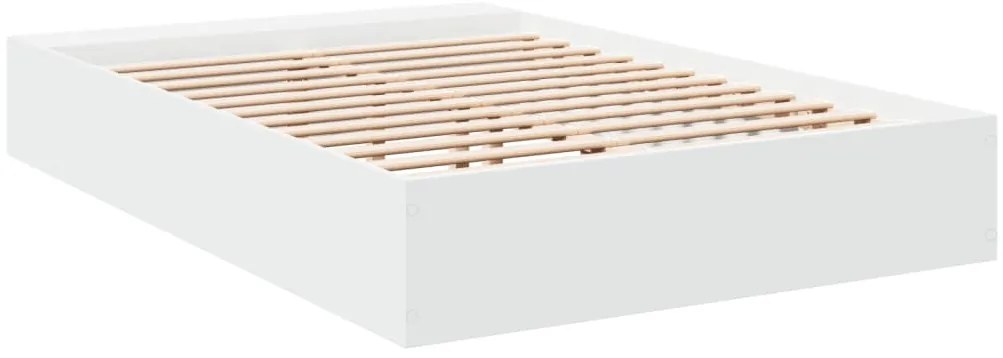 Estrutura de cama 135x190 cm derivados de madeira branco