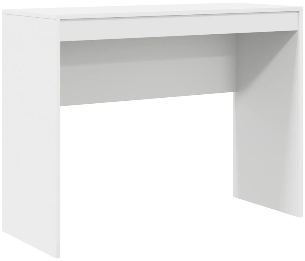 Mesa com Armazenamento Branca de Madeira Ingenheirada